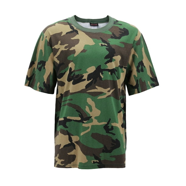 Mens T-Shirt Jungle Print Camouflage 100% Cotton S M L XL XXL Mens T-Shirt Jungle Print Camouflage 100% Cotton S M L XL XXL